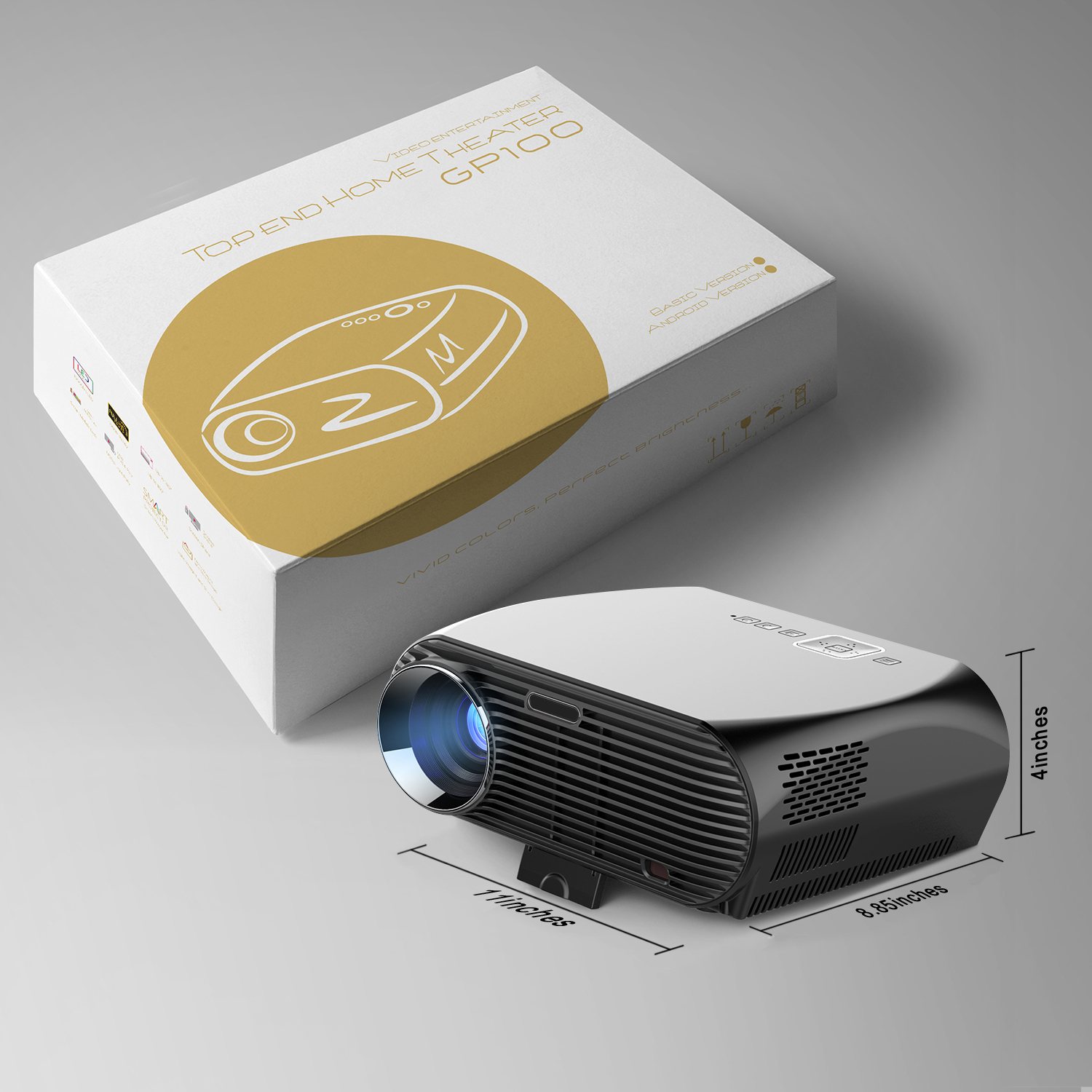 3500 Ansi Lumens Peak 380lux 5 8 Inch Lcd Wxga Wildscreen 1280 800pixels Projector